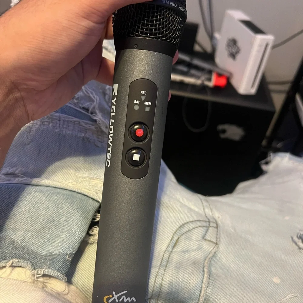 Wireless Gray Microphone